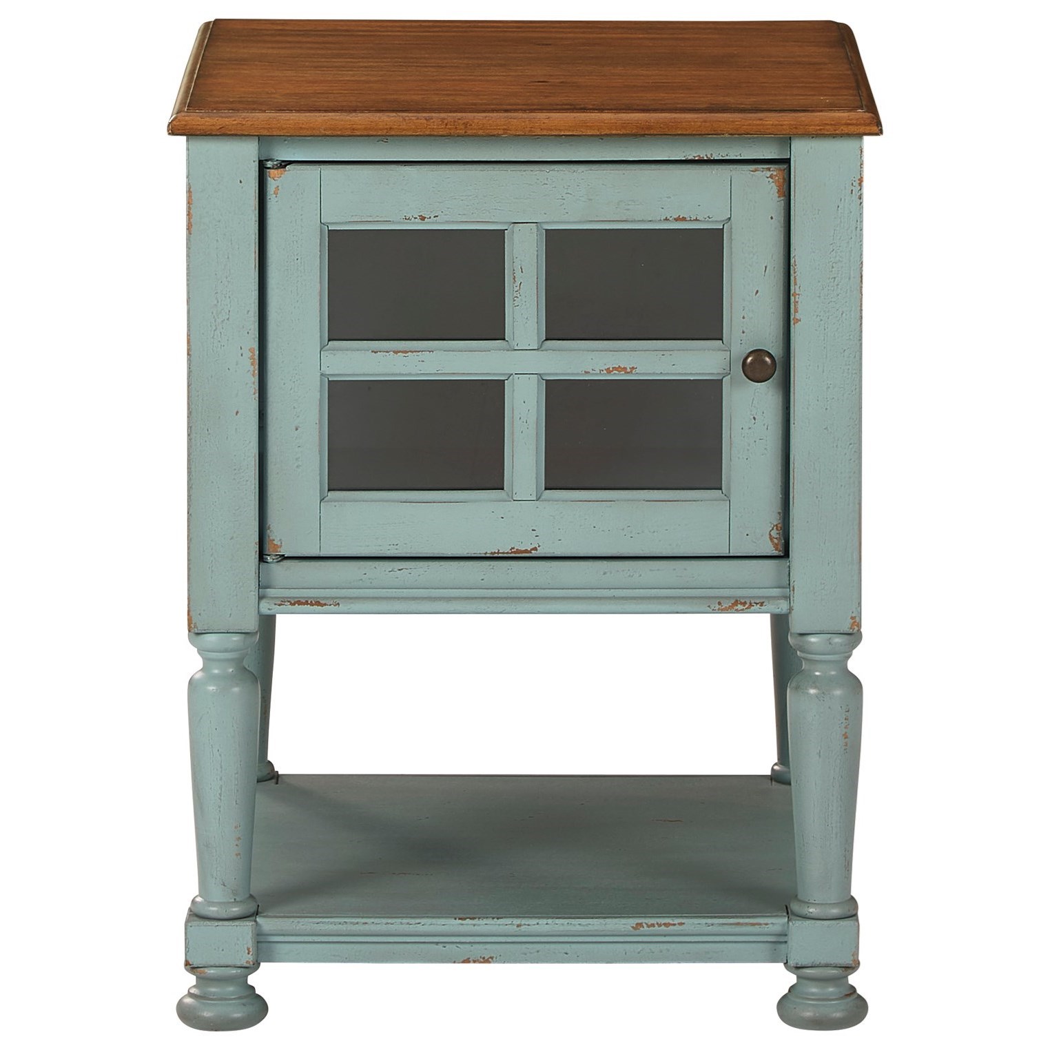 Signature Design by Ashley Mirimyn Antique Teal/Brown Accent